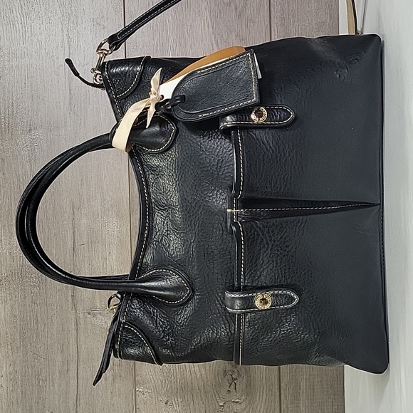 Dooney and Bourke Handbags - Dooney and Bourke Florentine Vacchetta Short Handle Tote Crossbody Shoulder Bag